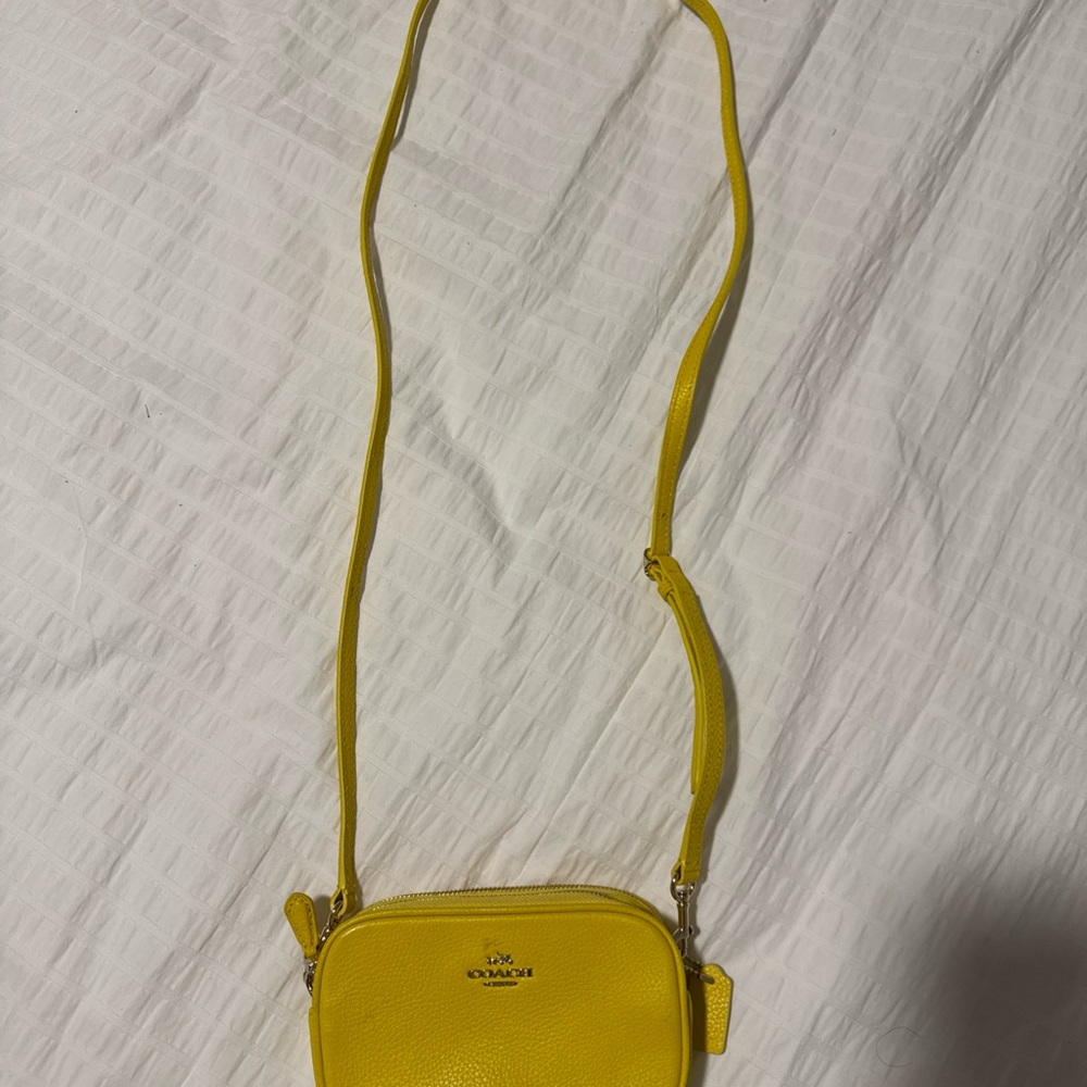 Coach Vibrant Yellow Crossbody Bag